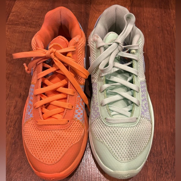 Nike Ja Morant 1 Mismatched Bright Mandarin Orange Green Men’s Size 8 - Picture 4 of 8